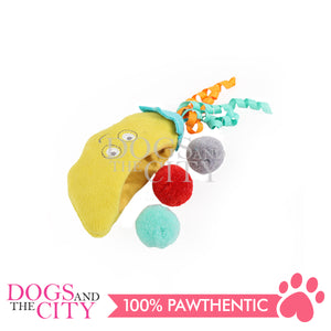 AFP 2713 Kitty- Pom Pom Pea Pod Toy for Cats