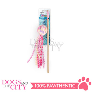 AFP 2915 Knotty Habit - Woolly Ball Wand Pink for Cats