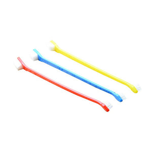 JX 2-Piece Long Toothbrush for Dogs and Cats