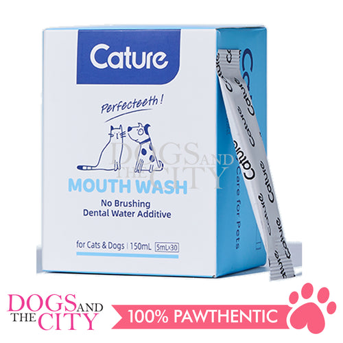 Cature Oral Care Pro Mouthwash For Dog and Cat 5ml (30 sachets) - Dogs And The City Online