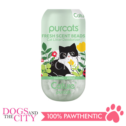 Cature Deodorizer Fresh Scent Beads Grassy 450 ml - Dogs And The City Online