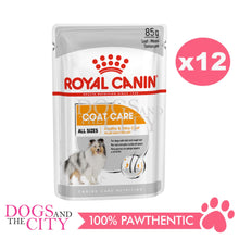 Load image into Gallery viewer, Royal Canin Coat Care Loaf Pate Adult Dog Wet Food Pouches 85g (12packs) - Dogs And The City Online