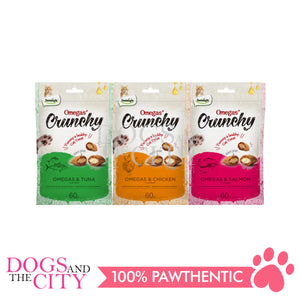 Dentalight Omegas+ Crunchy Cat Treats 60g