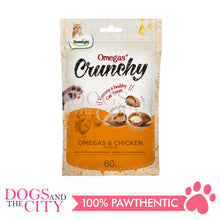 Load image into Gallery viewer, Dentalight Omegas+ Crunchy Cat Treats 60g