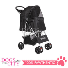 Load image into Gallery viewer, Mr. Giggles SP02  4 Wheels Pet Stroller with One Hand Folding Black