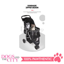 Load image into Gallery viewer, Mr. Giggles SP03 3 Wheels Pet Stroller with One Hand Folding Black for Dog and Cat