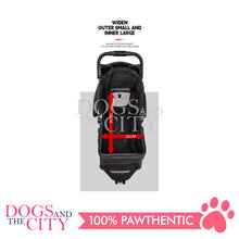 Load image into Gallery viewer, Mr. Giggles SP03 3 Wheels Pet Stroller with One Hand Folding Black for Dog and Cat