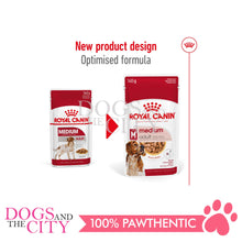 Load image into Gallery viewer, Royal Canin Medium Adult Wet Dog Food 140gx10pcs