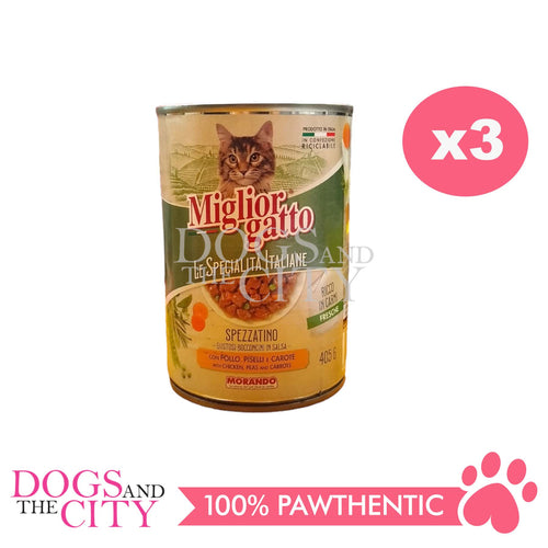 Miglior gatto Le Specialita Italiane Stew Chunks in Sauce with Chicken Cat Food 405g (3 cans)