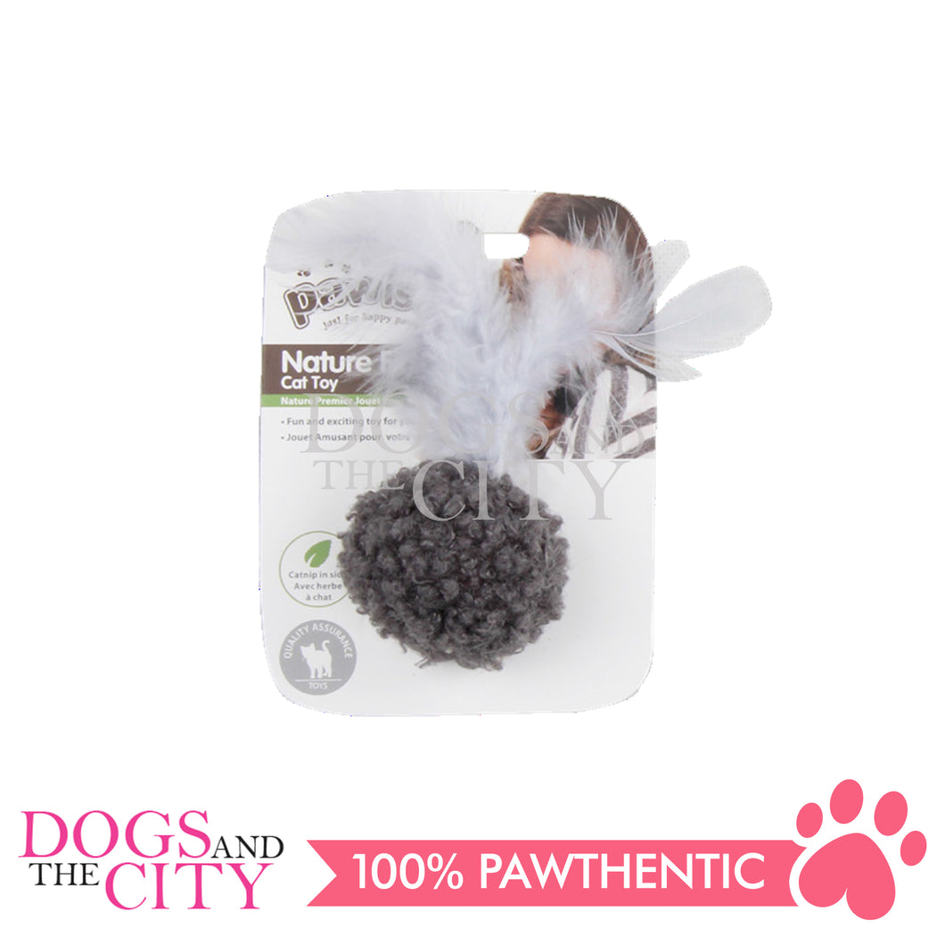 PAWISE 28257 Simple Cat  - Ball Cat Interactive Toy with Catnip