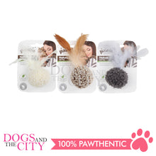 Load image into Gallery viewer, PAWISE 28257 Simple Cat  - Ball Cat Interactive Toy with Catnip