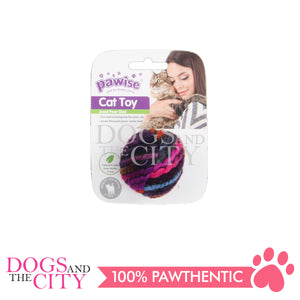PAWISE 28347 Meowmeow Life - Wool Ball Cat Interactive Toy with Catnip
