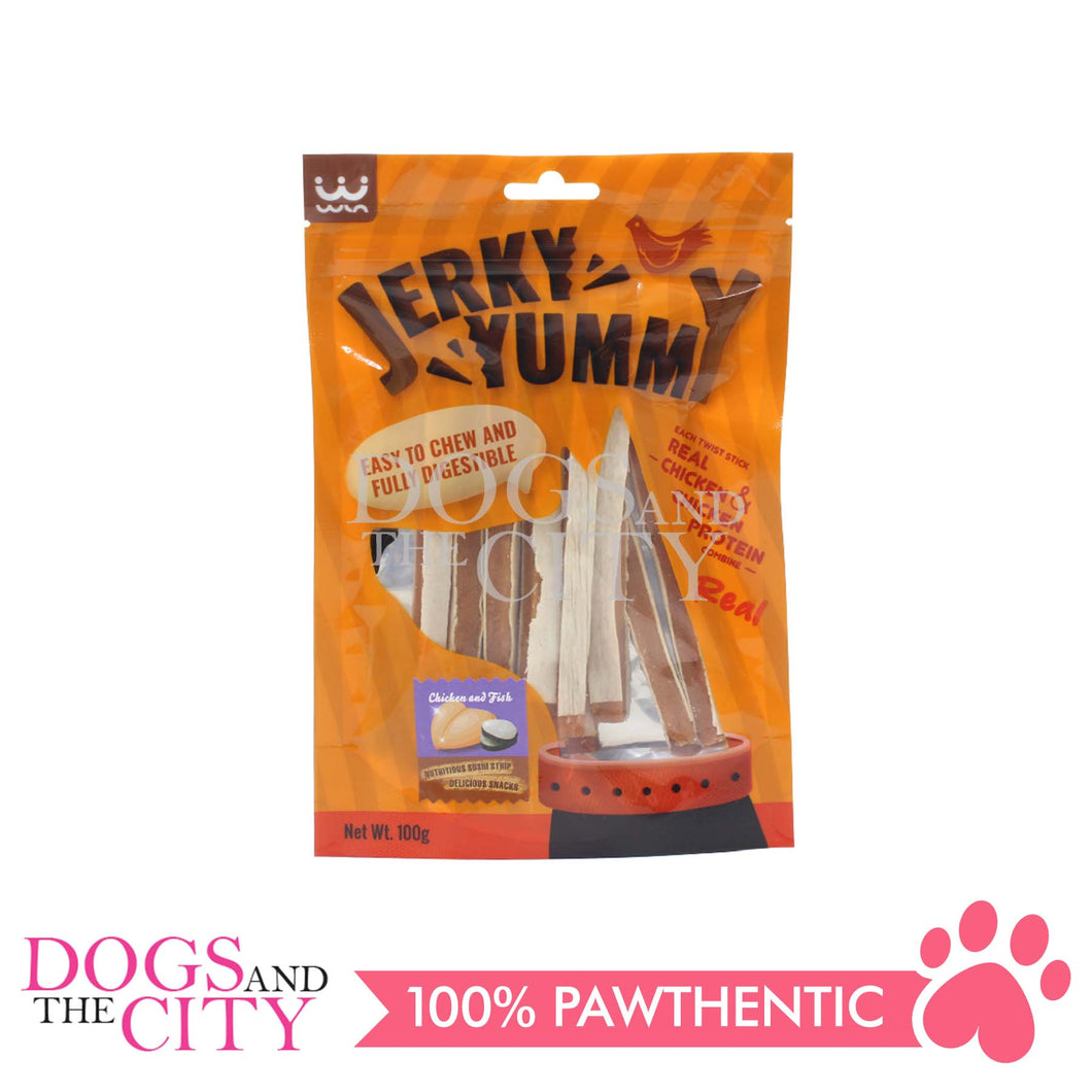 ENDI WJ-019 Chicken and Fish Sushi Strip dog Treats 100g