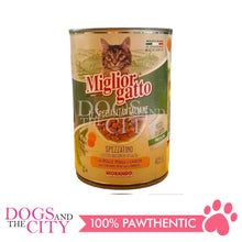 Load image into Gallery viewer, Miglior gatto Le Specialita Italiane Stew Chunks in Sauce with Chicken Cat Food 405g (3 cans)