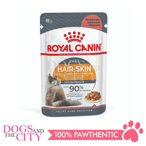 Royal Canin Hair ans Skin in Jelly Cat Food 85g (12 packs) - Dogs And The City Online