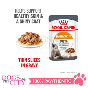 Royal Canin Hair ans Skin in Jelly Cat Food 85g (12 packs) - Dogs And The City Online