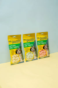 Mr. Giggles GPP092204 Biscuit Green Milk 60G 3(Packs) Dogs Treats