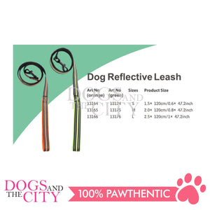 PAWISE  13175 DOG Reflective Soft Leash - Green 2mm*120cm