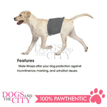 Load image into Gallery viewer, PAWISE  12985 Black Disposible Male Wrap Small  8-15 lbs 12pcs/pack - Dogs And The City Online