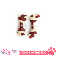 Load image into Gallery viewer, KIND REWARDS 9899-24 No Hide Bones 4" Chicken Flavor 100% Rawhide Free With Real Chicken Treats Inside Medium 66g