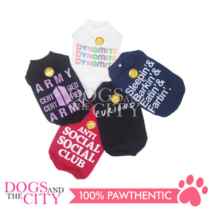 Doggie Star Army Black Dog T-Shirts