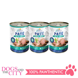 ALPS Natural Pate Loaf Recipe Wet Dog Food in Can 400g (3 cans)