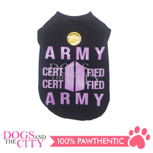 Load image into Gallery viewer, Doggie Star Army Black Dog T-Shirts