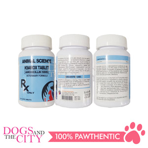 ANIMAL SCIENCE K9 Amoxicillin 50mg Tablets 120 Tablets for Dogs and Cats - Dogs And The City Online