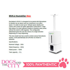 BACTAKLEEN MVK-2 Humidifier Safe for Humans and Pets