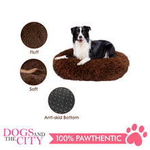 Load image into Gallery viewer, BM Donut Calming Pet Bed, Faux Fur Washable Bed for Pets, Marshmallow Cat or Dog Round Bed 40x40x20cm