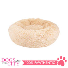 Load image into Gallery viewer, BM Donut Calming Pet Bed, Faux Fur Washable Bed for Pets, Marshmallow Cat or Dog Round Bed 40x40x20cm