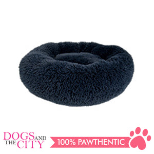 BM Donut Calming Pet Bed, Faux Fur Washable Bed for Pets, Marshmallow Cat or Dog Round Bed 40x40x20cm