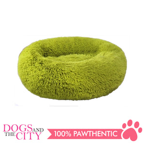 BM Donut Calming Pet Bed, Faux Fur Washable Bed for Pets, Marshmallow Cat or Dog Round Bed 40x40x20cm