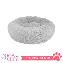 Load image into Gallery viewer, BM Donut Calming Pet Bed, Faux Fur Washable Bed for Pets, Marshmallow Cat or Dog Round Bed 70x70x26cm