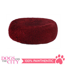 Load image into Gallery viewer, BM Donut Calming Pet Bed, Faux Fur Washable Bed for Pets, Marshmallow Cat or Dog Round Bed 50x50x26cm