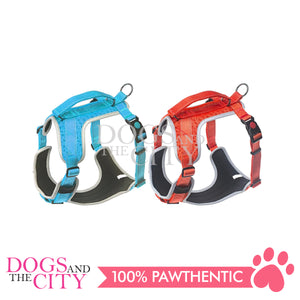 BM GP-184001H No Pull Dog Harness with Leash Clip and Handle Adjustable Reflective Vest Easy On Dog Harness Air Mesh Dog Harness XS