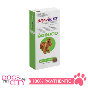 Bravecto Medium (10-20kg) Anti Tick and Flea Chewable Tablet for Dogs