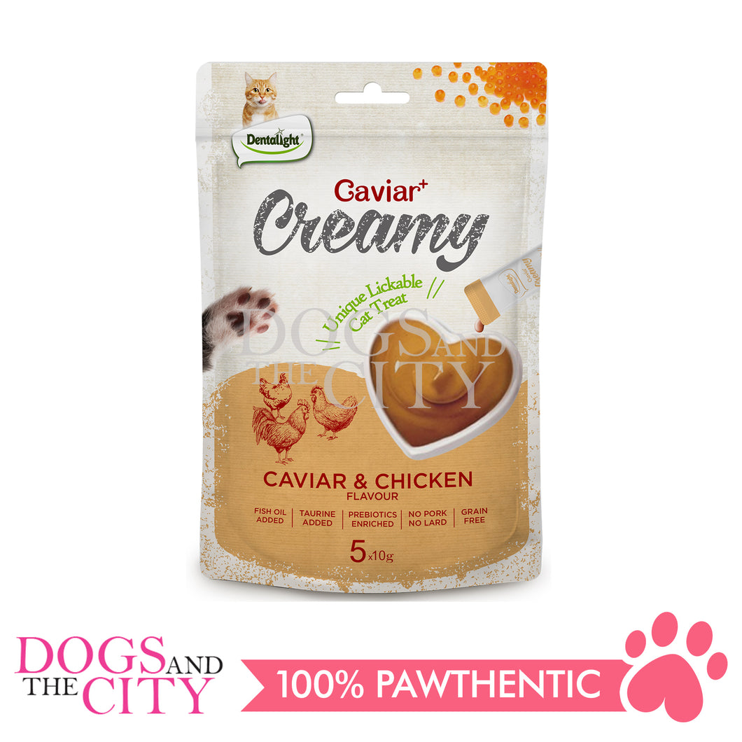 DENTALIGHT Caviar with Creamy Flavours Cat Treats 5pcs x 10g