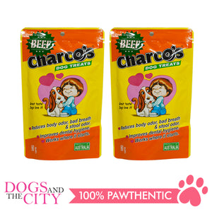 Charcos Treats Beef 80g (2 Packs) - Dogs And The City Online