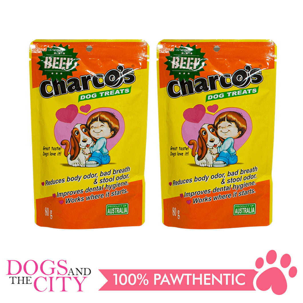 Charcos Treats Beef 80g (2 Packs) - Dogs And The City Online