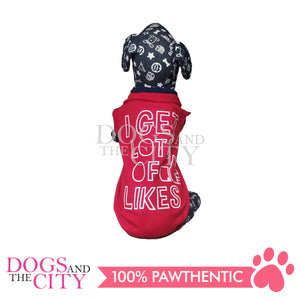 DOGGIESTAR I Get Lots of Likes - Red Pet Shirt