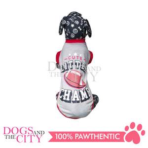 DOGGIESTAR Little Champ - Gray Pet Shirt