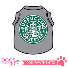 Load image into Gallery viewer, DOGGIESTAR Puppuccino Obsessed - Gray Pet Shirt