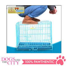 Load image into Gallery viewer, JX D215MA Foldable Pet Cage 60x43x50cm Size 2 Blue - All Goodies for Your Pet