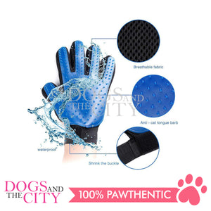 DGZ Pet Grooming Silicone Deshedding Gloves for Dog and Cat in Plastic Packaging 23x16cm