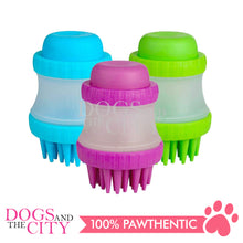 Load image into Gallery viewer, DGZ 2in1 Gentle Dog Washer Shampoo Dispenser with Silicone Brush for Dogs 11x7.5cm