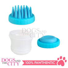 Load image into Gallery viewer, DGZ 2in1 Gentle Dog Washer Shampoo Dispenser with Silicone Brush for Dogs 11x7.5cm