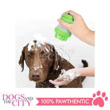 Load image into Gallery viewer, DGZ 2in1 Gentle Dog Washer Shampoo Dispenser with Silicone Brush for Dogs 11x7.5cm