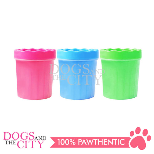 DGZ Pet Petite Cup Muddy Feet Portable Dog Paw Cleaner Washer Brush Cup for Dogs Cat Grooming 11x8cm