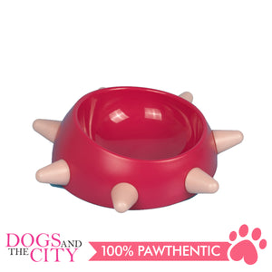 DGZ Beveled Round Bowl With Long Rivet 16x5cm 160ml for Dog and Cat